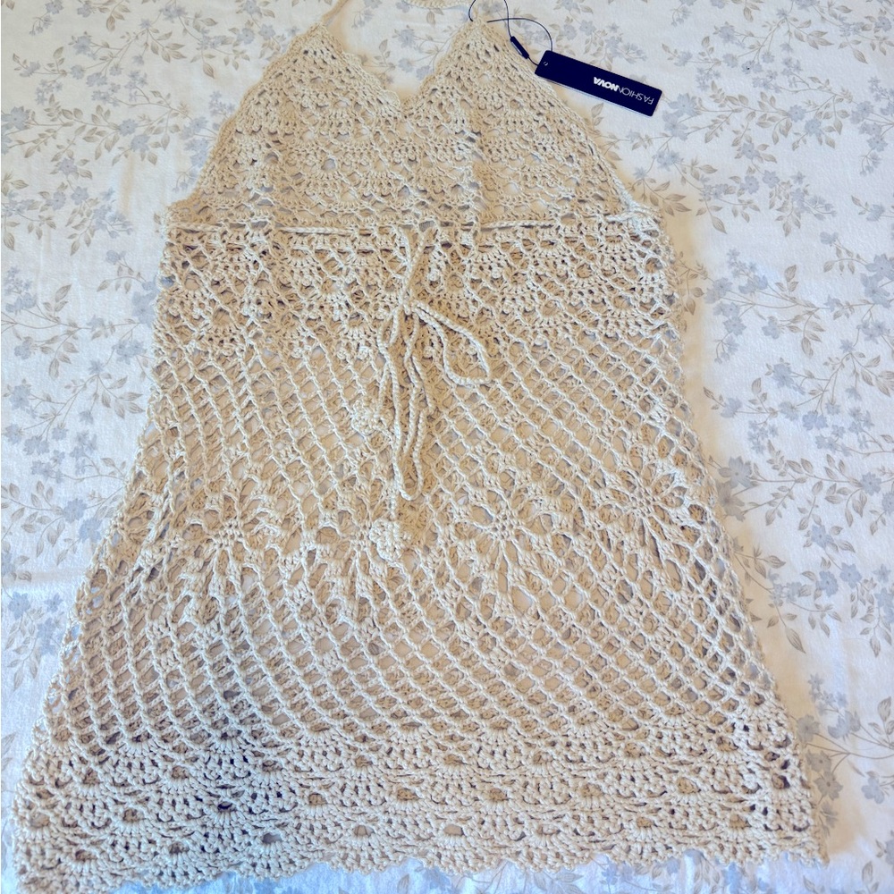 Crochet one piece cover up